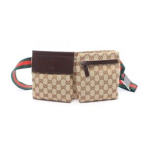 Gucci Gg Canvas Waist Crossbody Bag #332226G76B